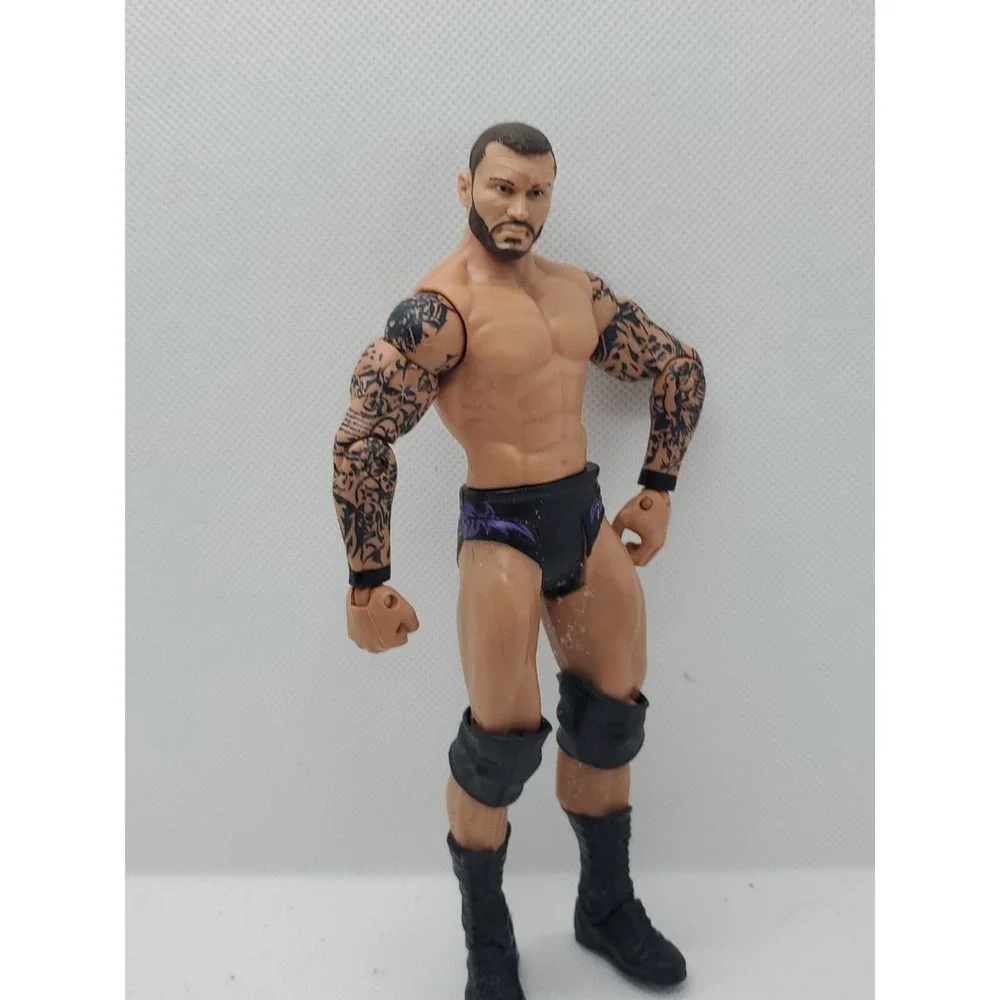 WWE Randy Orton‎ Elite Series Action Figure Black Purple Trunks Tattoos Mattel